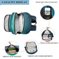 thumbnail image 4 of Flip-Top Backpack 17L Capacity Lightweight Bookpack Reflective Safety Strips & Adjustable Chest Strap Beautiful Night Sky, 4 of 7