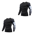 thumbnail image 1 of Minnieouse Ropa interior térmica para hombre Medias de secado rápido Esquí Correr Ropa de compresión Ropa deportiva Fitness Culturismo 1607 1607 estilo XL 2piezas, 1 of 6