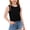 Black, variant on SGFCWSX Girls Ribbed Tank Tops Butterfly Embroidery Youth Crew Neck Casual Sleeveless Top Pink Size 7-8 Years