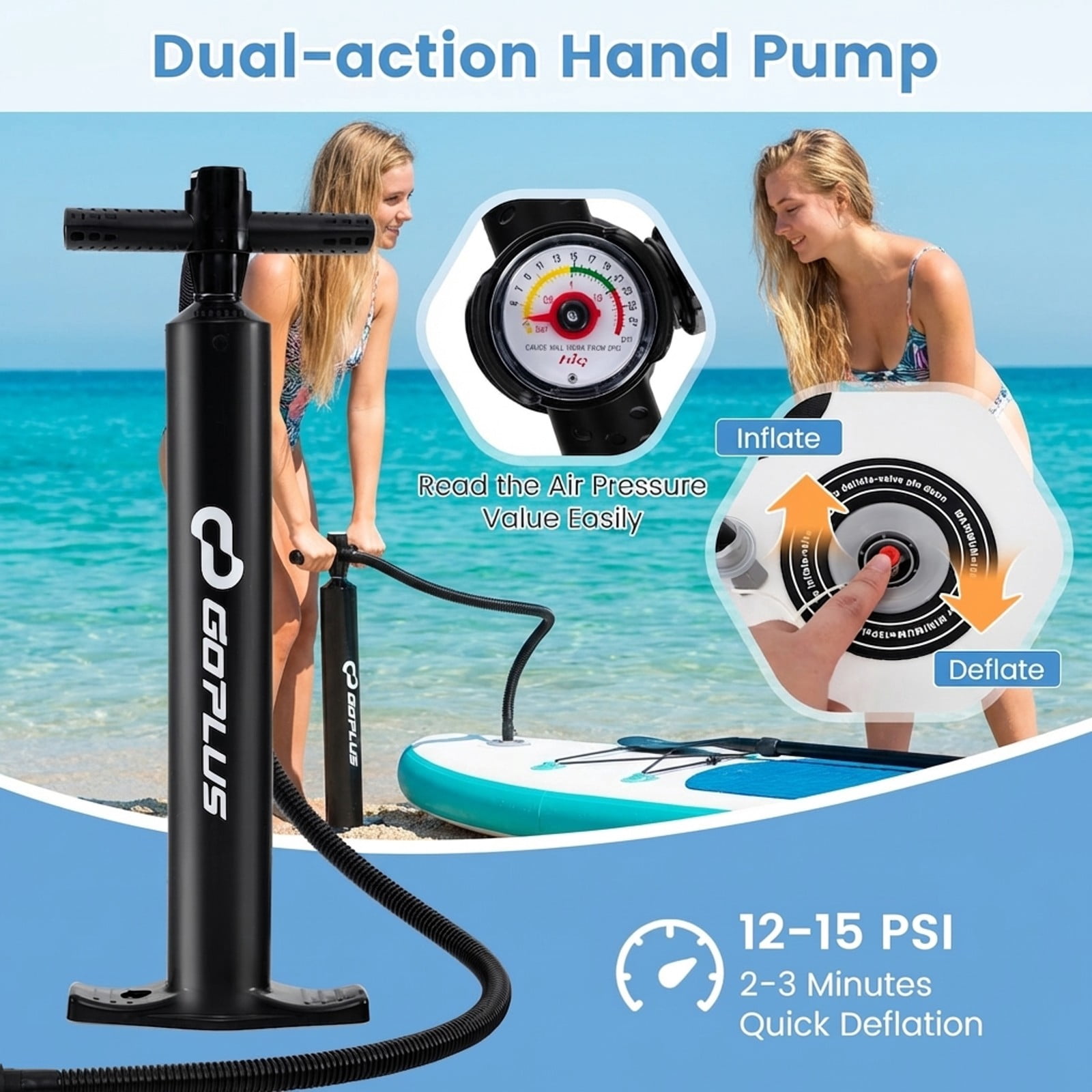 Airfind Inflatable Stand Up Paddle Board with Accessories-S