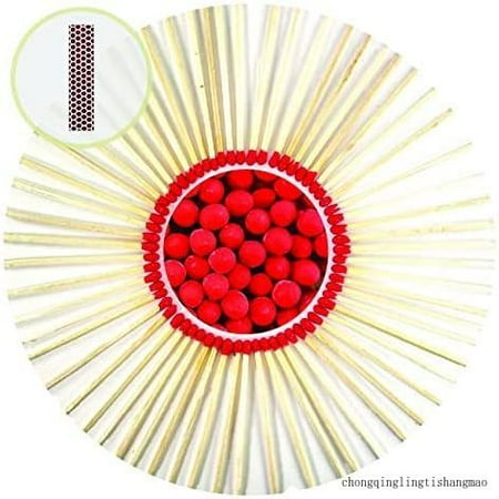 

3 Red Color Matches 200 Count - Plus 2 Free Strikers!!! - (3 Inches Long) - Wholesale Bulk Safety Matches (200) (RED)