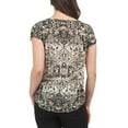 thumbnail image 2 of Lucky Brand Women's Persian Carpet Print Tee Cotton Blend T-Shirt (Black, S), 2 of 4