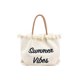 thumbnail image 3 of Bolsa de lona bordados letras mujeres clase compras borla de hombro Tmvgtek Para Estrenar, 3 of 8