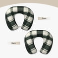 thumbnail image 3 of Memory Foam Travel Neck Pillow For Airplane Car Home Portable Soft Plush Removable Washable Cover Neck Support Pillows Springgreen Buffalo Plaid Check Tartan Scotland_41650_2, 3 of 8