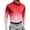 ZQR1-Watermelon Red, variant on Men's Long Sleeve Golf Shirts Gradient Casual Button V Neck Collar Shirt Casual Work Tops