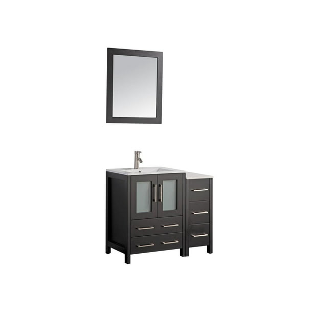 Vanity Art 36 Inch Single Sink Bathroom, 36 Inch Bathroom Vanity With Top And Mirror