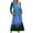 Blue, variant on WXLWZYWL Womens Halloween Dress Plus Size Womens Dresses Fall 2024 Floral Printed Long Dress Long Sleeve Round Neck Sundress
