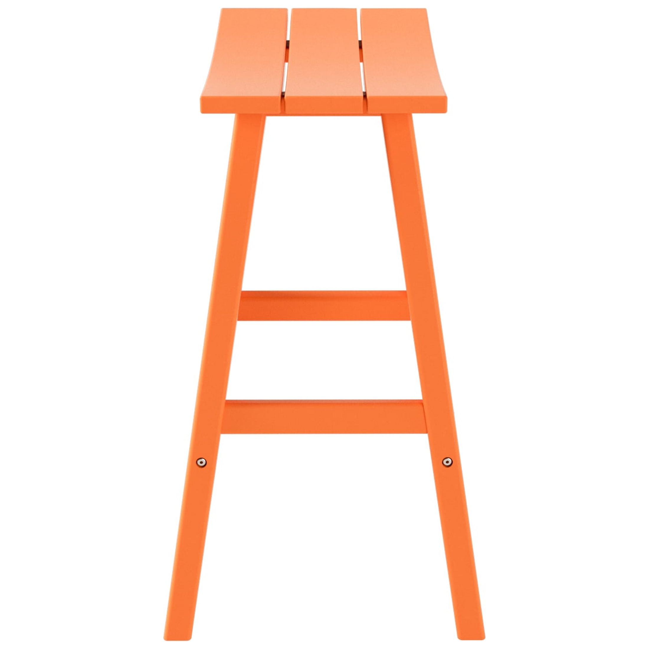 GARDEN 29" Inches Adirondack Plastic Outdoor Bar Stools for Patio, Orange