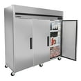 thumbnail image 4 of Maxx Cold Triple Door Reach-In Freezer, Top Mount, 81"W, 72 cu. ft. Storage Capacity, Energy Star Rated, in Stainless Steel (MCFT-72FDHC), 4 of 5