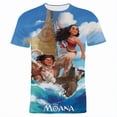 thumbnail image 2 of Moana dibujos animados Anime Kleidung Für Kinder Sommer Kurzarm 3D Druck Frauen camiseta Casual Übergroßen männer camisetas xuanjing unisex, 2 of 2