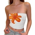 thumbnail image 3 of Womens Tube Tops Tanks Backless Summer For Wear Suitable For Jeans And Easy Machine Wash Care Shirts for Casual Workout Clothes Size XS, 3 of 5
