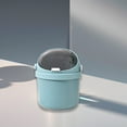 thumbnail image 4 of Hwkond Mini Trash Can Desktop Trash Can Cute Clutter Bins Student Dormitory Household Trash Can With Lid Living Room Waste Kitchen Bathroom Up to 50% Off, 4 of 7