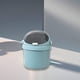 thumbnail image 4 of Bote de basura de escritorio azul - Bote de basura de escritorio lindos contenedores para desorden Estudiante Dormitorio Basura doméstica con tapa Sala de estar Residuos Cocina Baño, 4 of 7