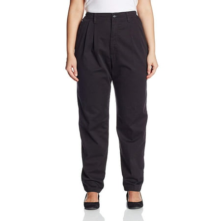 Lee Women's Plus Pleated Khakis Chinos Stretch Pants - Walmart.com