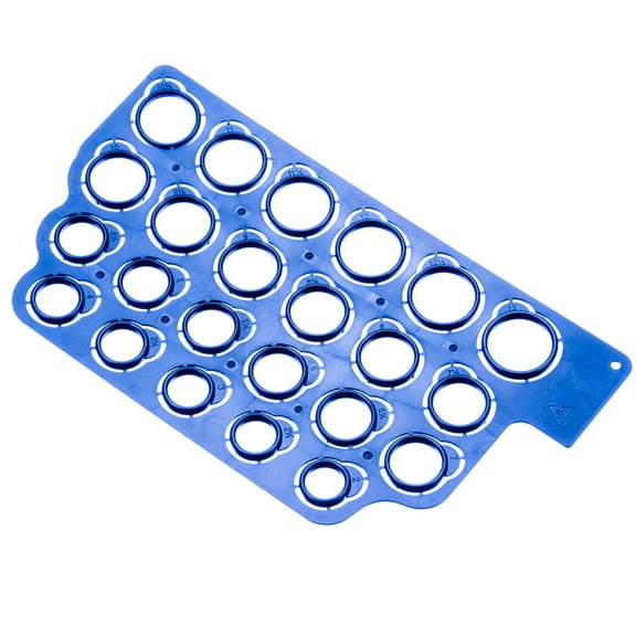 SE 23-Piece Plastic Ring Sizer Set – USA Sizes 2 to 13 in Half-Size Increments, Ideal for Jewelers, Hobbyists & Ring Makers - 8903FG