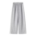 thumbnail image 3 of Angala Little Girls Active Pants Wide Leg Sweatpants With Lace Trim Fall Casual Girls Baggy Trousers, 3 of 9