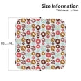 thumbnail image 3 of Gaeub Colorful Donuts Print 6 Pcs Leather Coasters for Drinks ,Drink Coasters Sets,Drink Table Cup Coasters for Living Room Kitchen Coffee Decor,Square, 3 of 7