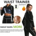 thumbnail image 5 of Zhaomeidaxi Women Sauna Jacket Slimming Sweat Sauna Suit Sauna Shirt Long Sleeve Workout Tops Body Shaper, 5 of 8