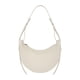 thumbnail image 1 of Bolso bandolera/de hombro en forma de media luna con acabado tiza con estampado lichi, color blanco, en stock y listo para envío inmediato (versión de alta calidad)., 1 of 4