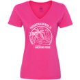 thumbnail image 3 of Inktastic Summer Vacation Mode Pensacola Beach Florida Women's V-Neck T-Shirt, 3 of 5