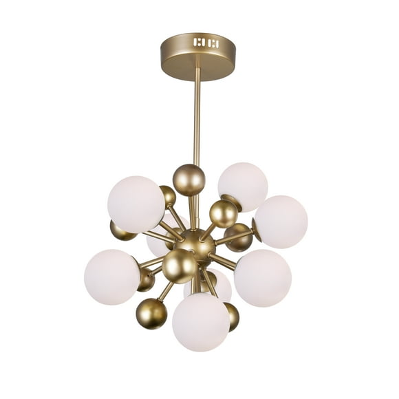 CWI Lighting 8 Light Chandelier with Sun Gold Finish