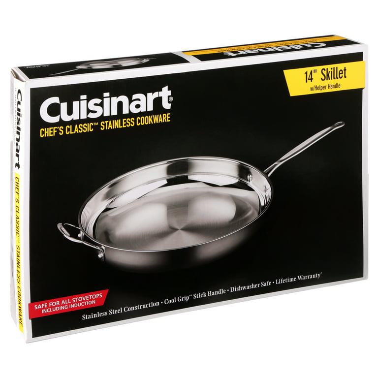 Forever Stainless Non-Stick Skillet with Helper Handle (12), Cuisinart