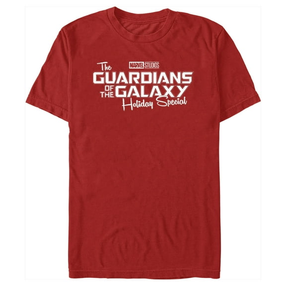 Men's Guardians of the Galaxy Holiday Special White Logo Graphic Tee Red Large