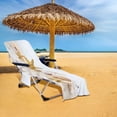 thumbnail image 4 of Fwttom Lounge Chair Towel Cover, Beach Chair Cover Beach Bag with Side Pockets Microfiber Lounge Chair Beach Towel Chair Cover, 4 of 7
