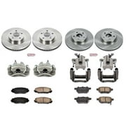 Power Stop KCOE7393 Autospecialty Brake Kit W/Calipers -Front & Rear