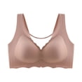 thumbnail image 3 of Women's Maternity Open Button Breastfeeding Bra - Wireless, Full Coverage, Nylon/Spandex, 34-48, Nursing Comfort, 3 of 3