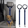 thumbnail image 1 of 2-Pack Pet Safety Seat Belts for Cars - Adjustable Headrest Leads for Dogs and Cats, 1 of 5