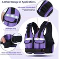 thumbnail image 2 of Adjustable Weighted Vest Weights Set lbs/lbs Body Weight Vests Fast Adjust Running Vest for Men Women Gym Home Workout Fitness Strength Training Removable, 2 of 8