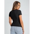 thumbnail image 4 of Freejoy Womens Basic T Shirts Summer Short Sleeve Slim Fit Tee Cute Gym Workout Clothes, 4 of 6