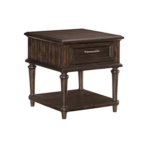 Homelegance 22" x 24" End Table, Brown, Charcoal