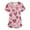 0-red, variant on Valentines Day Nursing Uniforms Shirts Women Love Heart Printed V-Neck Breathable Scrub Tops Short Sleeve Professionals Soft Stretch Workwear Shirt with Pockets hot pink 3X-Large