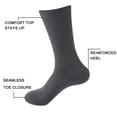 thumbnail image 2 of Calcetines Amazing Bamboo Rayon Black Crew, paquete de 8, para hombre y mujer, 2 of 7