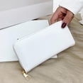thumbnail image 1 of CAIROYAR Cartera larga de cuero para hombre y mujer, cartera de mano con cremallera, cartera de mano de gran capacidad, 1 of 7