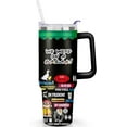 thumbnail image 2 of 40OZ Friends Tumbler with Handle,Vacuum Insulated Stainless Steel Thermal Cup for TV Show Fans Gifts Keeps Drinks Cold & Hot, 2 of 6