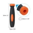 thumbnail image 2 of Uxcell 2 Inch Rubber File Handle, 10Pack File Cutting Tool File Handle Replacement for 0.16" Diameter File, Orange Black, 2 of 5