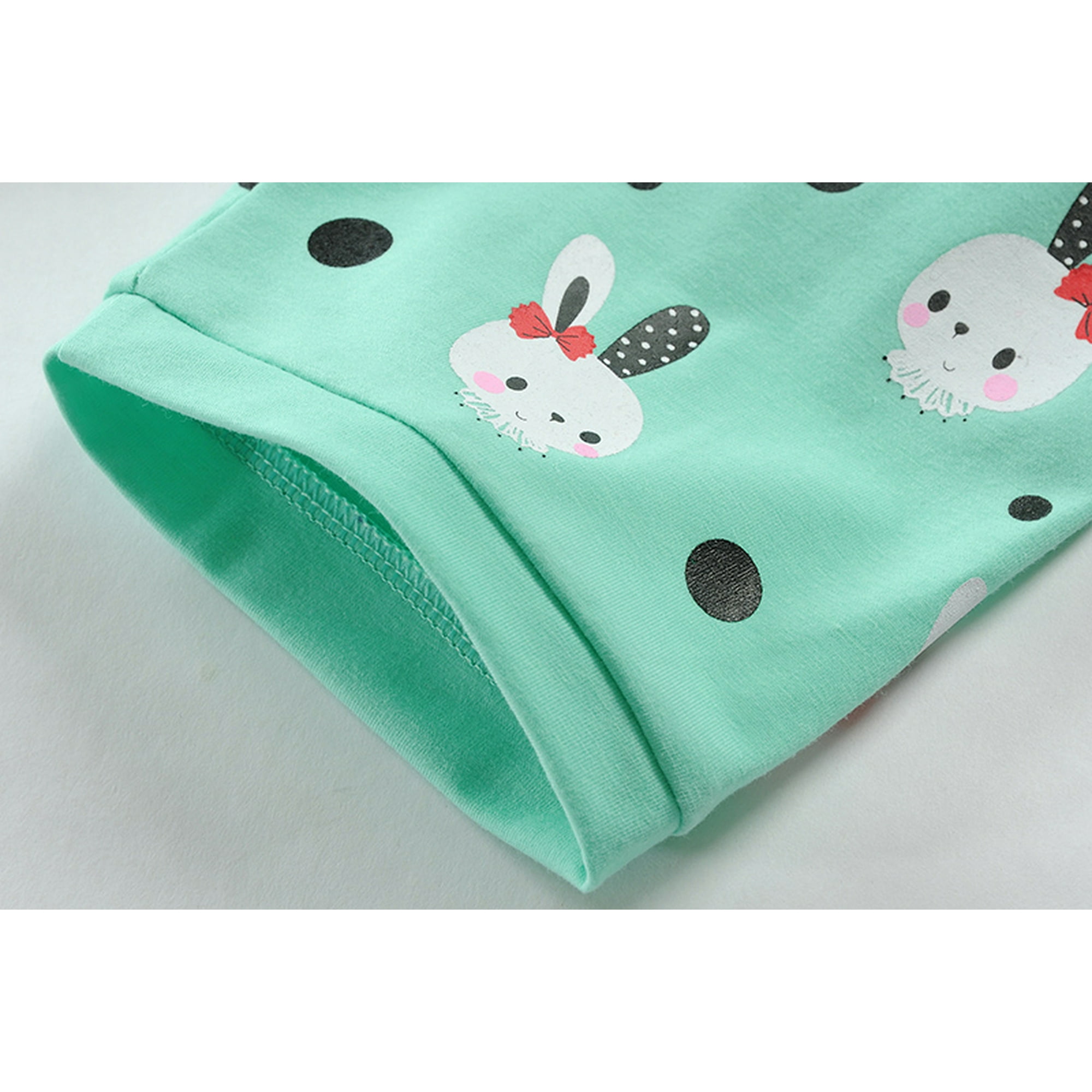 Little Hand Toddler Girls Pajamas Set Easter Gift Rabbit Bunny Cute Easter Kids Sleepwear 2pjs 2 7t Green