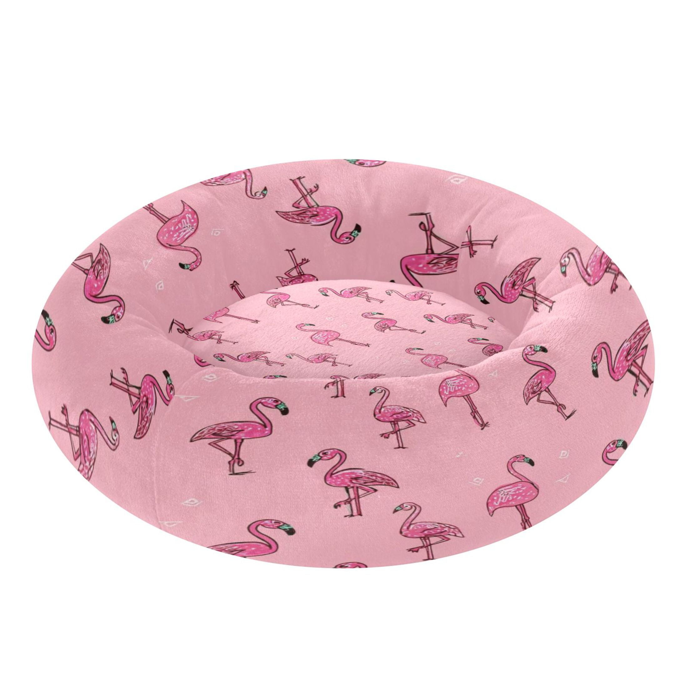 Iauyy Pet Couch Donut Cat Bed for Indoor Cats/Small Dogs Washable & Machine with Non-slip Bottom Calming Cat Furniture, Simplicity and Symmetry (S)