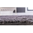 thumbnail image 5 of Rugs Botanical Shag Collection Dark Gray Shag Area Rug, 8' x 10', Ultra-Soft, 5 of 9