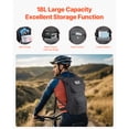 thumbnail image 3 of KFFKFF Cycling Camping Backpack, Breathable Ultralight Bicycle Outdoor Sport Hydration Pack Bag with 3L Water Bladder, for Males Females Trekking Jogging Cycling Camping, 3 of 9