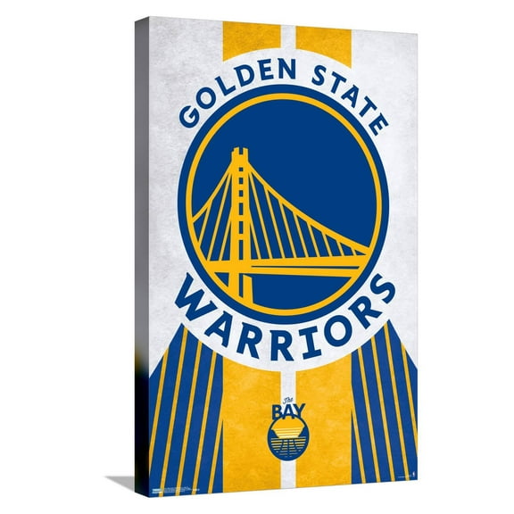 NBA Golden State Warriors - Logo 19 Canvas Wall Poster, 14.725" x 22.375"