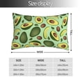 thumbnail image 2 of Yiaed Avocado With Seeds Print Brushed Microfiber Envelope Pillowcases, Standard,Envelope Closure Pillow Cases(No pillow core)-20"x30", 2 of 6