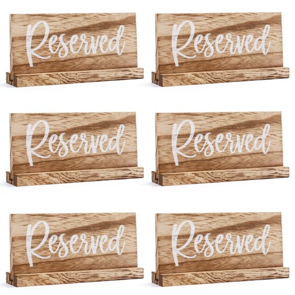 Table Reserved Signs