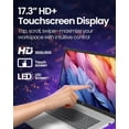 thumbnail image 5 of HP 17 AI Business Laptop, 17.3" IPS HD+ Touchscreen Display, Intel 12-Core Ultra 7 255U,32GB DDR5 RAM, 1TB SSD, Backlit KB, FP Reader, WiFi 6 & BT 5.4, AI Copilot, Win 11 Pro, Silver, 5 of 8