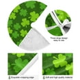 thumbnail image 2 of GZHJMY Lucky Clover Christmas Tree Skirt 48", St. Patrick's Day Tree Skirt Double Layers Polyester Easter Tree Skirt for St. Patrick's Day Holiday Party Decoration, 2 of 6