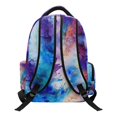 thumbnail image 2 of Chririnla Watercolor Ink Pattern Breathable Backpack with Large Capacity Multi-Pocket Bookbag, Lightweight 17 Inch School Bag for Back to School Casual, 2 of 10