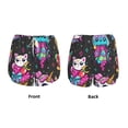 thumbnail image 6 of Goofa Cat Icecream Printed Women 2 in 1 Running Shorts,Quick Dry Athletic Workout Shorts,High Waisted Athletic Shorts with Liner Pockets-Medium, 6 of 9